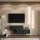 WEST TV-Board Set 2x 100 cm in Gold Eiche / Anthrazit - versetzt montierbar