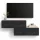 WEST TV-Board Set 2x 100 cm in Gold Eiche / Charcoal - versetzt montierbar