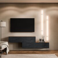 TV Lowboard WEST – 2×140 cm Gold...