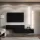 WEST TV-Board Set 2x 140 cm in Schwarz - versetzt montierbar