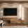 Ensemble de panneaux WEST TV 2 x 160 cm en chêne doré - montage décalé possible