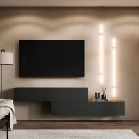 WEST TV-Lowboard Set – 2×160 cm Gold...