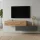 WEST TV-Board Set 2x 160 cm in Gold Eiche und Anthrazit - versetzt montierbar