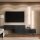 TV lowboard 2x 160 cm gold oak / black charcoal