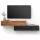 WEST TV-Board Set 2x 160 cm in Gold Eiche und Charcoal - versetzt montierbar