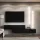 WEST TV-Board Set 2x 160 cm in Schwarz - versetzt montierbar