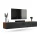 TV Board WEST Gold Oak / Charcoal Black 200 cm (2 x 100 cm)