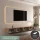 Mueble para TV WEST en roble dorado / negro carbón, 280 cm (2 x 140 cm)