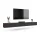 Meuble TV WEST Chêne doré / Noir Charcoal 320 cm (2 x 160 cm)