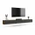 TV Board WEST Gold Oak / Charcoal Black 300 cm (3 x 100 cm)
