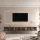 TV Board WEST Gold Oak / Charcoal Black 300 cm (3 x 100 cm)