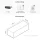 TV Board WEST Gold Oak / Charcoal Black 300 cm (3 x 100 cm)