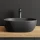 Countertop washbasin 42 cm black matt