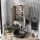 Countertop washbasin 42 cm black matt