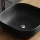Countertop washbasin 42 cm black matt