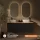 LUX Bathroom Furniture Set, 140 cm to 180 cm, with Sink and Mirror