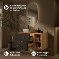 Ensemble de meubles de salle de bains LUX – 100 cm,...
