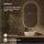 LUX Badmöbel-Set – 120 cm 42-cm Aufsatzwaschbecken Weiß & LED Spiegel