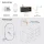 LUX Badmöbel-Set – 120 cm 42-cm Aufsatzwaschbecken Weiß & LED Spiegel