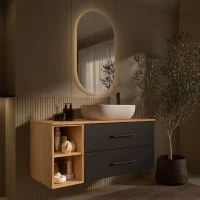 Bathroom Furniture Set LUX 120 cm with Washbasin White...