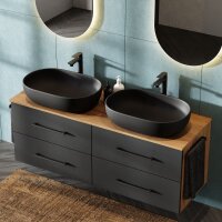 LUX Badmöbel-Set – 140 cm Gold...