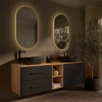 LUX Bathroom Furniture Set – 140 cm Golden...