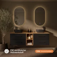 LUX Bathroom Furniture Set – 140 cm Golden...
