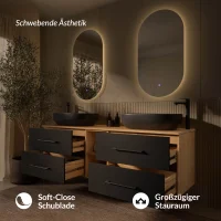 Ensemble de meubles de salle de bains LUX – 170 cm,...