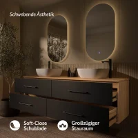 Ensemble de meubles de salle de bains LUX – 180 cm,...
