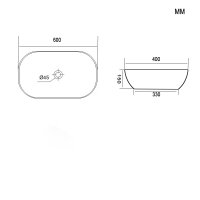 LUX Badmöbel-Set – 70 cm Gold Eiche/Anthrazit,...