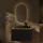 Planetmöbel LUX Bathroom Furniture Set – 90 cm Golden Oak/Anthracite, Countertop Washbasin 42 cm Black & Mirror 50 cm (without LED)