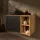 LUX 100 cm Vanity Cabinet in Gold Oak / Anthracite with 42 cm Black Sink