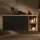 Meuble sous-lavabo LUX 120 cm, chêne doré / anthracite, avec lavabo de 42 cm, noir