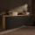 LUX 180 cm Vanity Cabinet in Gold Oak / Anthracite with 42 cm White Sink