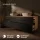 LUX 180 cm Vanity Cabinet in Gold Oak / Anthracite with 42 cm White Sink