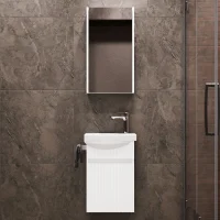 Conjunto de muebles de baño con armario con espejo...