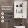 Badmöbel-Set mit Spiegelschrank Wega 40 cm Weiß Matt