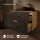 LUX 90 cm Vanity Cabinet in Gold Oak / Anthracite with 42 cm Black Sink