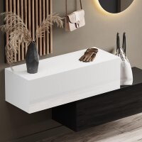 Flurgarderobe 2x 100 cm mit Wandpaneele und Spiegel ohne...