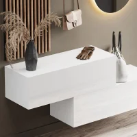Flurgarderobe 2x 100 cm mit Wandpaneele und Spiegel ohne...