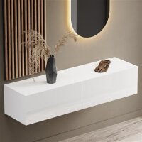 Flurgarderobe 140 cm mit Wandpaneele und Spiegel ohne...