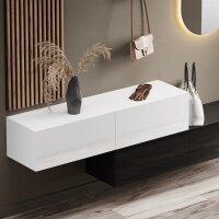 Flurgarderobe 2x 140 cm mit Wandpaneele und Spiegel ohne...
