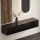 Hallway Wardrobe 160 cm with wall panel and mirror without LED lighting black