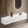 Hallway Wardrobe 160 cm with wall panel and mirror without LED lighting white