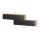 Flurgarderobe 2x 160 cm mit Wandpaneele und Spiegel ohne LED-Beleuchtung gold eiche / anthrazit