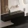 Hallway Wardrobe 2x 160 cm with wall panel and mirror without LED lighting black