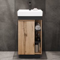 Badmöbel Set Nyx Waschtisch 45 cm Wotan Eiche /...