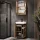 Nyx Bathroom Furniture Set: 50 cm Wotan Vanity in Oak / Anthracite with Mirror Cabinet