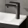 Miscelatore monocomando per lavabo – nero, altezza 17 cm