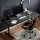 Stilo Office Desk Top, 160 x 80 x 3.6 cm, Charcoal Black